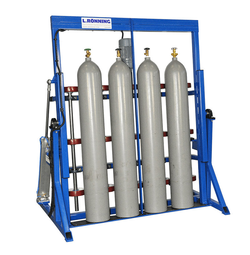 Gas mixing gas cylinder maintenance 